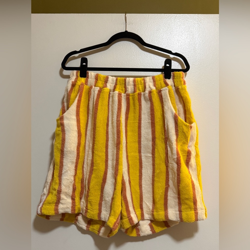 Dusen Dusen rare terry striped shorts
